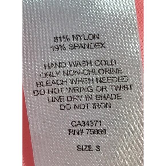 Gossip Tan Orange Geo Print Bandeau Bikini Top Small Padded Braided Sides - Picture 4 of 6